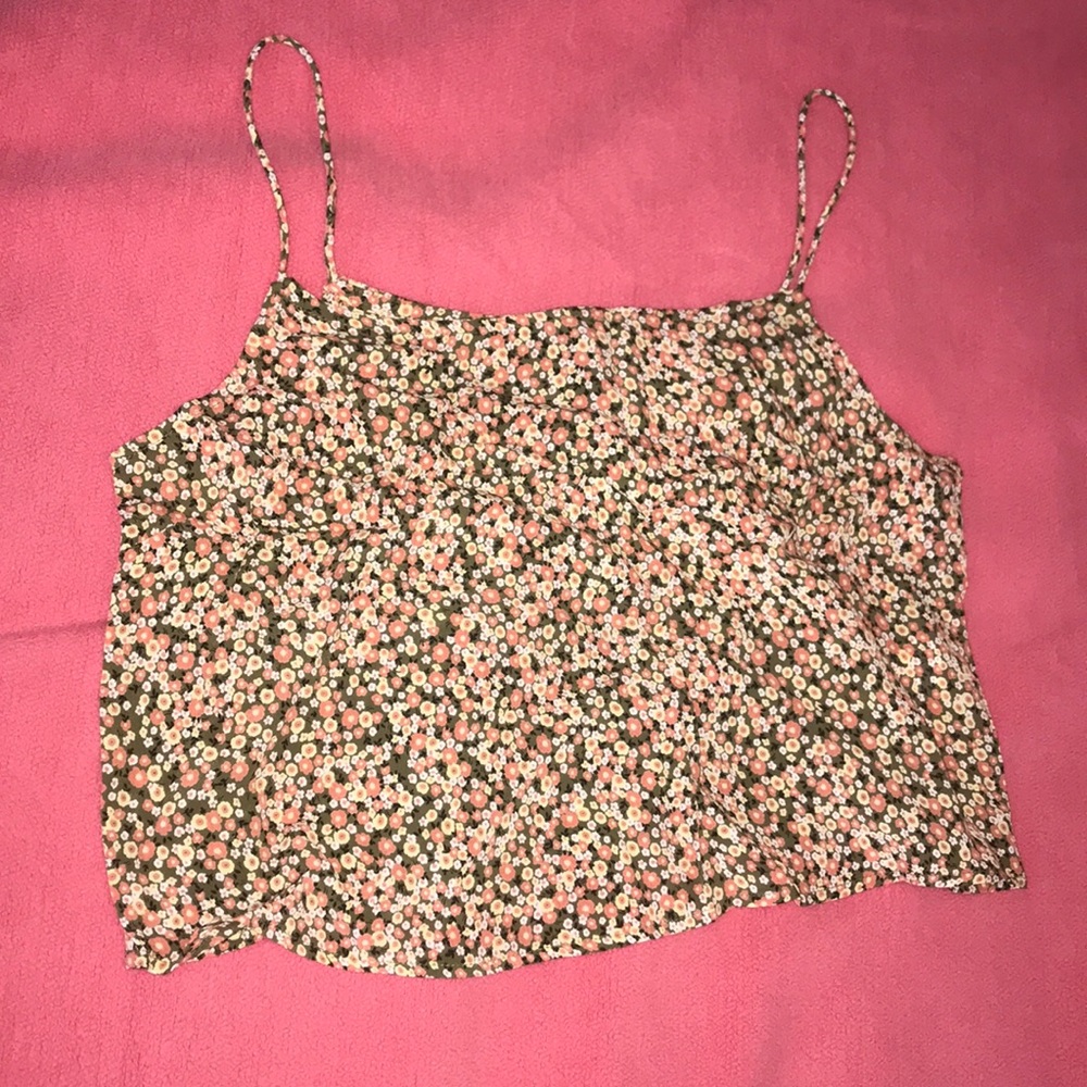 Floral fancy tank top